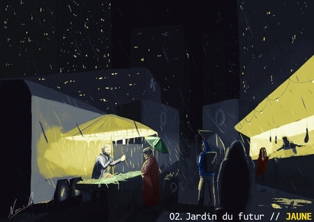 Nyoctober 2021 : "Jardin du Futur (jaune)"